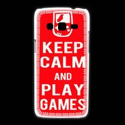 Coque Samsung Galaxy Express2 Keep Calm Play games Rouge