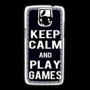 Coque Samsung Galaxy Express2 Keep Calm Play games Noir