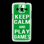 Coque Samsung Galaxy Express2 Keep Calm Play games Vert