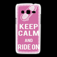 Coque Samsung Galaxy Express2 Keep Calm Ride on Rose