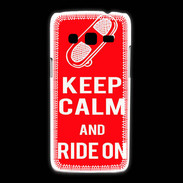 Coque Samsung Galaxy Express2 Keep Calm Ride on Rouge