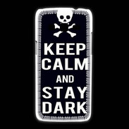 Coque Samsung Galaxy Express2 Keep Calm Stay dark Noir