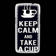 Coque Samsung Galaxy Express2 Keep Calm Take a cup Noir