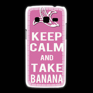 Coque Samsung Galaxy Express2 Keep Calm Take Banana Rose