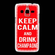 Coque Samsung Galaxy Express2 Keep Calm Drink champagne Rouge