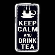Coque Samsung Galaxy Express2 Keep Calm Drink Tea Noir