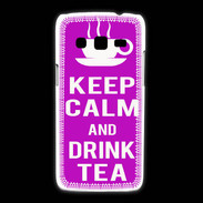 Coque Samsung Galaxy Express2 Keep Calm Drink Tea Violet