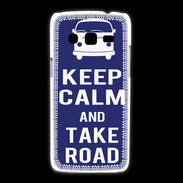 Coque Samsung Galaxy Express2 Keep Calm Take road Bleu