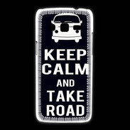Coque Samsung Galaxy Express2 Keep Calm Take Road Noir