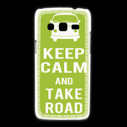 Coque Samsung Galaxy Express2 Keep Calm Take road Vert pomme