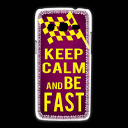 Coque Samsung Galaxy Express2 Keep Calm and Be Fast Rose