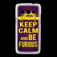Coque Samsung Galaxy Express2 Keep Calm and Be Furious Violet