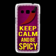 Coque Samsung Galaxy Express2 Keep Calm and Be Spicy Rose