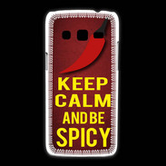 Coque Samsung Galaxy Express2 Keep Calm and Be Spicy Rouge