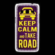 Coque Samsung Galaxy Express2 Keep Calm and Take o road 2 Violet