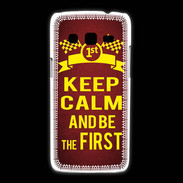 Coque Samsung Galaxy Express2 Keep Calm and Be the First Rouge
