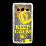 Coque Samsung Galaxy Express2 Keep Calm and Burn Out Gris