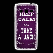 Coque Samsung Galaxy Express2 Keep Calm and Take Jack Violet