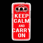 Coque Samsung Galaxy Express2 Keep Calm and Carry on Rouge