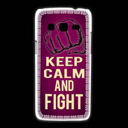 Coque Samsung Galaxy Express2 Keep Calm and Fight Rose