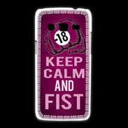 Coque Samsung Galaxy Express2 Keep Calm and Fist Rose