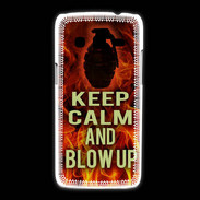 Coque Samsung Galaxy Express2 Keep Calm and Grenade Feu