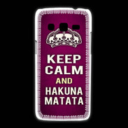 Coque Samsung Galaxy Express2 Keep Calm and Hakuna Matata rose