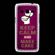 Coque Samsung Galaxy Express2 Keep Calm and Make cake Rose