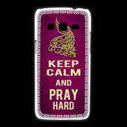 Coque Samsung Galaxy Express2 Keep Calm and Pray Muslim Rose