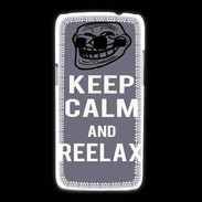 Coque Samsung Galaxy Express2 Keep Calm and Reelax Gris