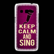 Coque Samsung Galaxy Express2 Keep Calm and Sing Rose