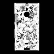 Coque Nokia Lumia 1520 Design Fleur Tribal
