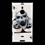 Coque Nokia Lumia 1520 Carte tête de mort trèfle