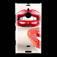Coque Nokia Lumia 1520 Bouche sexy rouge à lèvre gloss rouge fraise