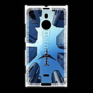 Coque Nokia Lumia 1520 Avion de ligne au dessus des immeubles