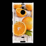 Coque Nokia Lumia 1520 Belles oranges sur fond en bois