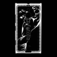 Coque Nokia Lumia 1520 Illustration cheval noir