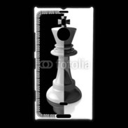 Coque Nokia Lumia 1520 Roi d'échec noir et blanc