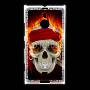 Coque Nokia Lumia 1520 Tête de mort en flamme