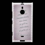 Coque Nokia Lumia 1520 Vraie valeur Rose Citation Oscar Wilde