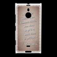 Coque Nokia Lumia 1520 Vraie valeur Rouge Citation Oscar Wilde