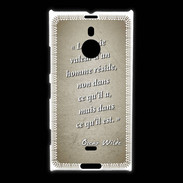 Coque Nokia Lumia 1520 Vraie valeur sepia Citation Oscar Wilde