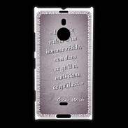 Coque Nokia Lumia 1520 Vraie valeur Violet Citation Oscar Wilde