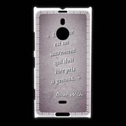 Coque Nokia Lumia 1520 Sacrement amour Violet Citation Oscar Wilde
