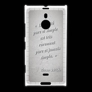 Coque Nokia Lumia 1520 Vérité pure Gris Citation Oscar Wilde