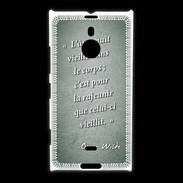 Coque Nokia Lumia 1520 Ame nait Vert Citation Oscar Wilde