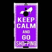 Coque Nokia Lumia 1520 Keep Calm Go Shopping Violet