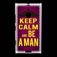 Coque Nokia Lumia 1520 Keep Calm Be a Man Rose