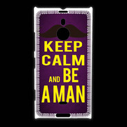 Coque Nokia Lumia 1520 Keep Calm Be a Man Violet
