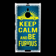 Coque Nokia Lumia 1520 Keep Calm and Be Furious Bleu